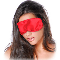 Red satin blindfold
