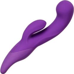 Purple sculpted silicone vibrator