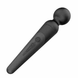 Black dual-ended rechargeable wand