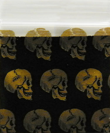 Gold Skulls Original Apple Bags – resealable packaging design