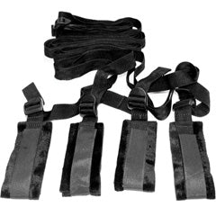 Black bed restraint kit