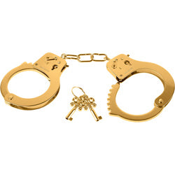 Gold metal cuffs