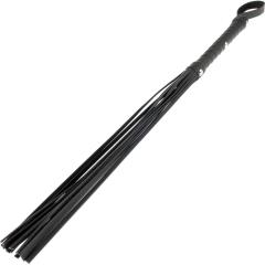 Black cat-o-nine flogger