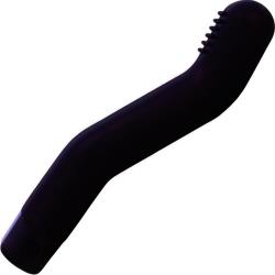 Black curved G-spot vibrator