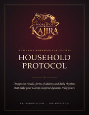 Household Protocol Workbook cover, World of Kajira